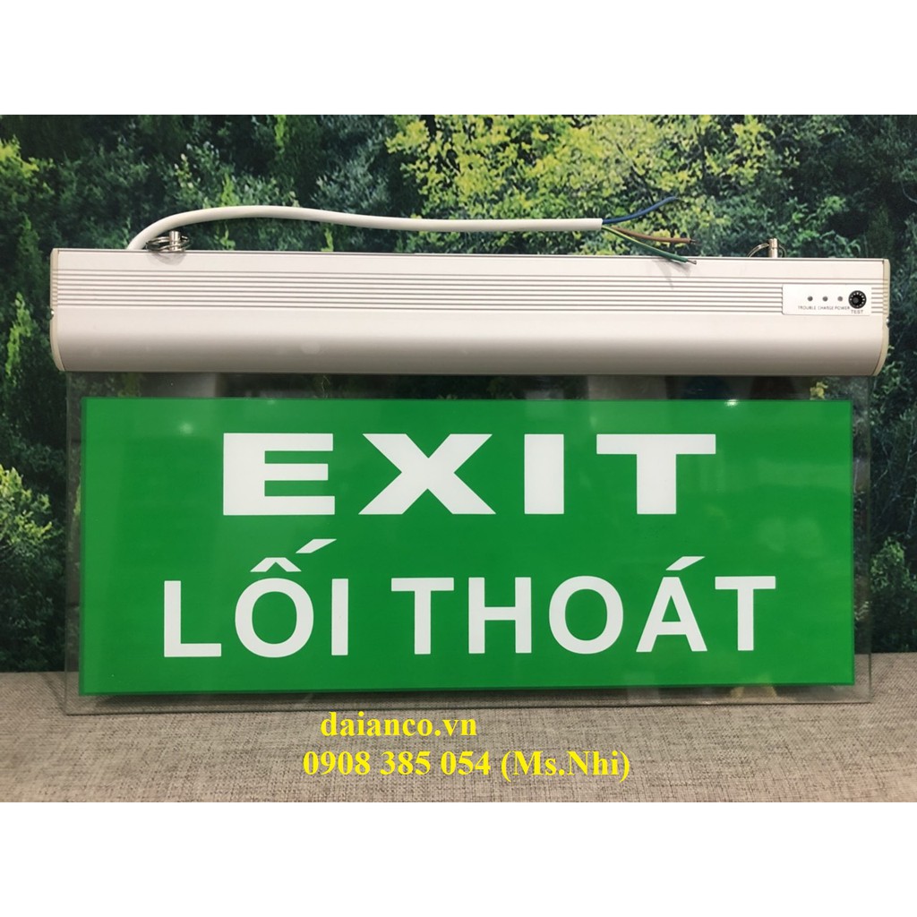 Biển Chỉ Dẫn Thoát Nạn Hai Mặt Exit Lối Thoát YF-1019 (YF2- 0ELT-1019)