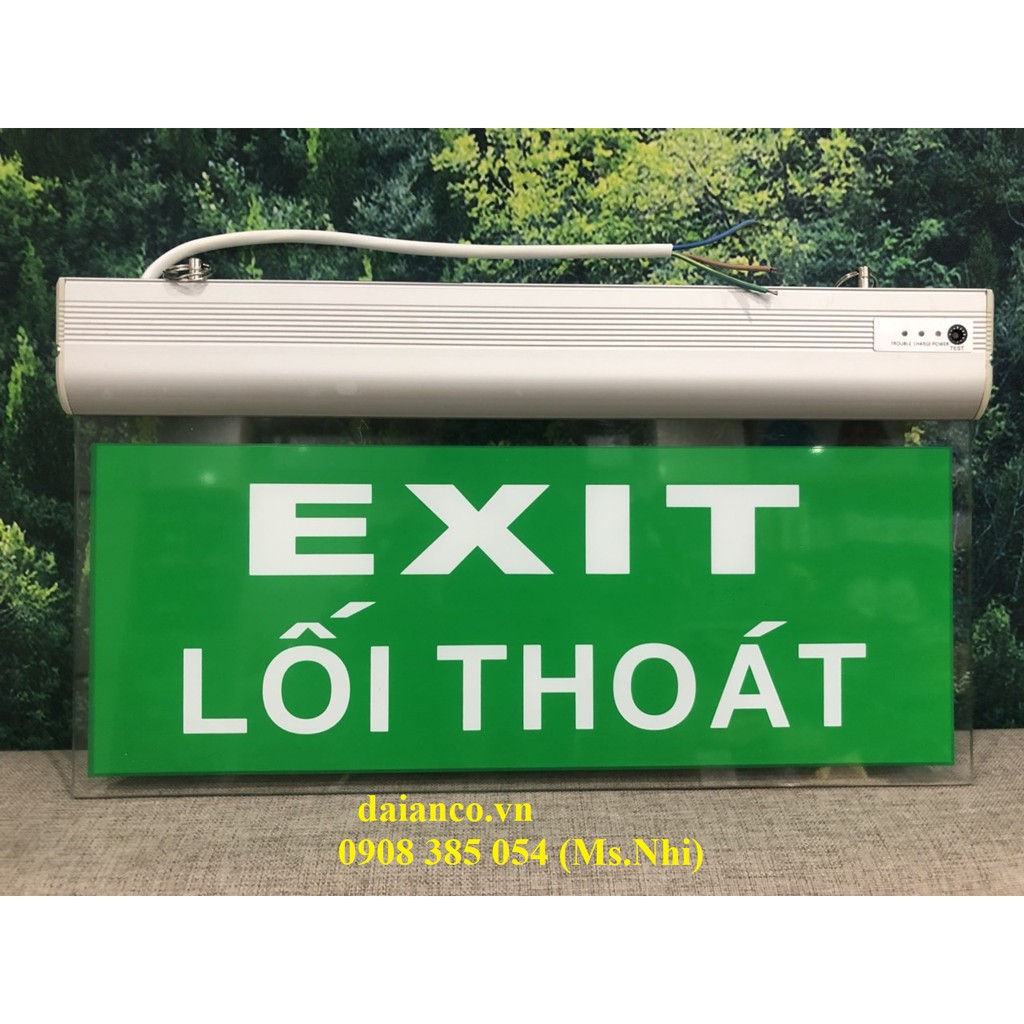 [HCM] Khuyến mãi Biển Chỉ Dẫn Thoát Nạn Hai Mặt Exit Lối Thoát YF-1019 (YF2- 0ELT-1019)