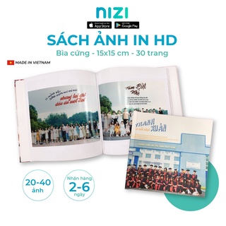[E-voucher] In sách ảnh theo yêu cầu bìa cứng 20 trang 15 x 15cm, In HD trên app NIZI