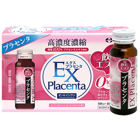 (5 lọ) Nước Uống Collagen Ex Placenta Từ Nhau Thai Cừu Itoh