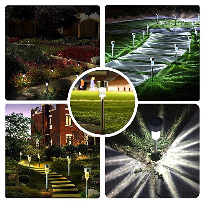 Đèn LED năng lượng mặt trời chống thấm nước dùng trang trí sân vườn