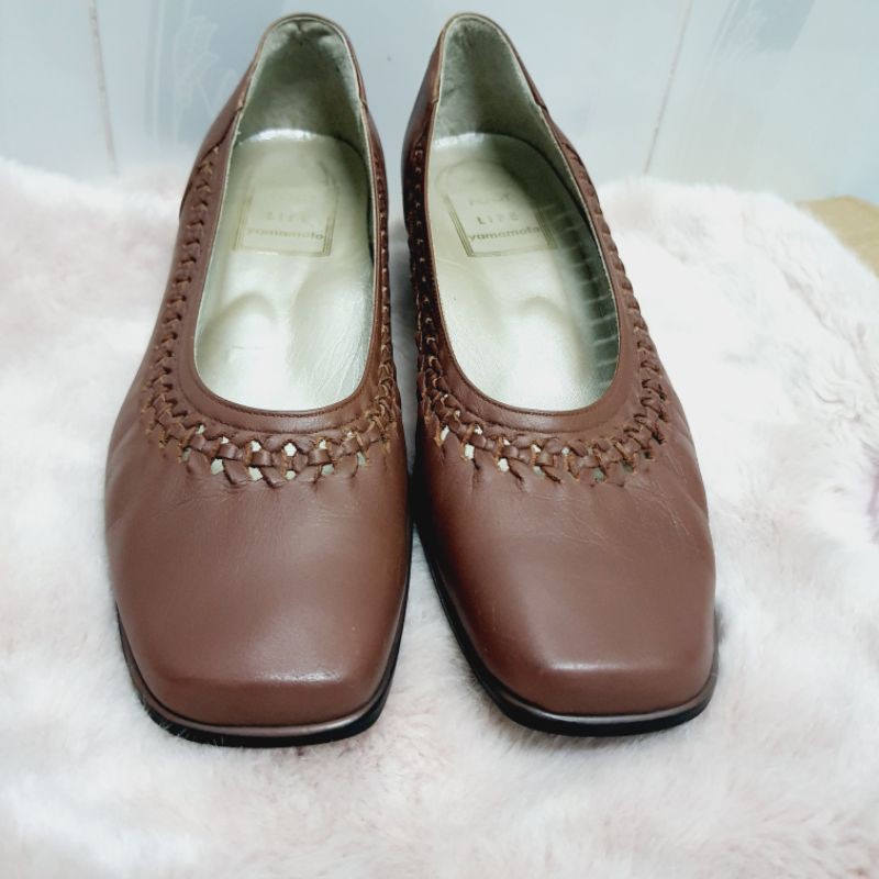 size 36, da th ật cực kỳ mềm mũi vuông gót 3 phân