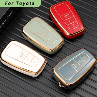 Vỏ bọc chìa khóa 2/3 nút chuyên dụng cho xe hơi toyota prius camry corolla c-hr chr rav4 rav 4 prado