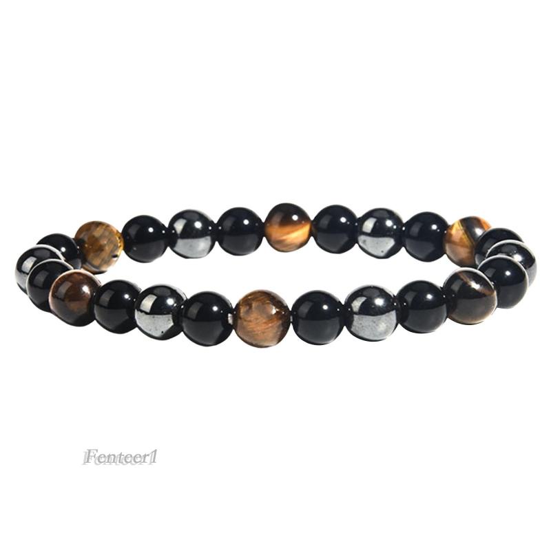 1 [Fenteer1] Vòng Tay Chuỗi Hạt Tròn Thời Trang Unisex Thích Hợp Cho Tiệc Bãi Biển Mùa Hè