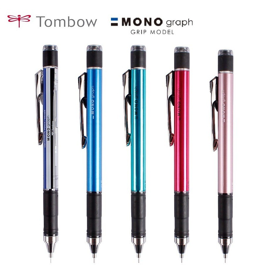 🔹 Bút Chì Kim Tombow 141 Mono Graph Grip Pencil