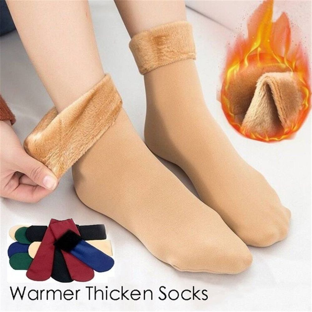 UUMIR Tất ngủ kiểu bốt chất tuyết nhung lông cừu len dày không hằn vết giữ nhiệt ấm áp mùa đông nhiều màu sắc cho nam nữ