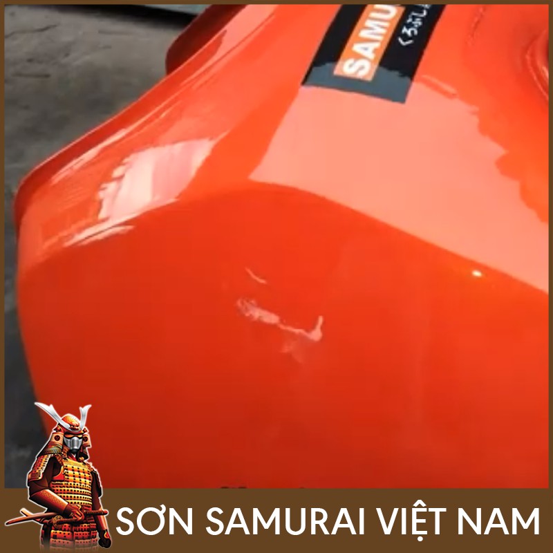 Màu Cam Sơn Samurai - Combo Sơn Xịt Samurai Màu Y3505