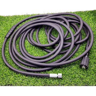 10m Dây rửa xe áp lực chất lượng cao lõi thép:1 đầu ren trong 22mm và 1 đầu ren trong 14mm