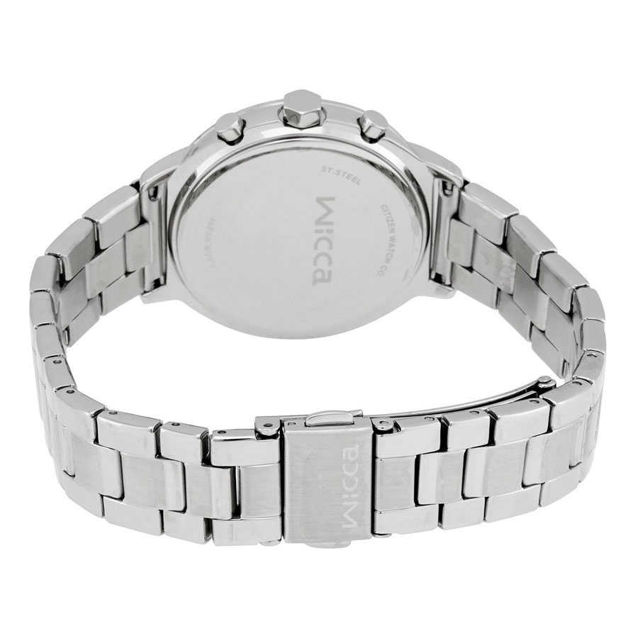 Đồng Hồ Nữ Citizen Wicca Đính Đá Swarovski Dây Thép Không Gỉ BM1-113-11 - Mặt Trắng