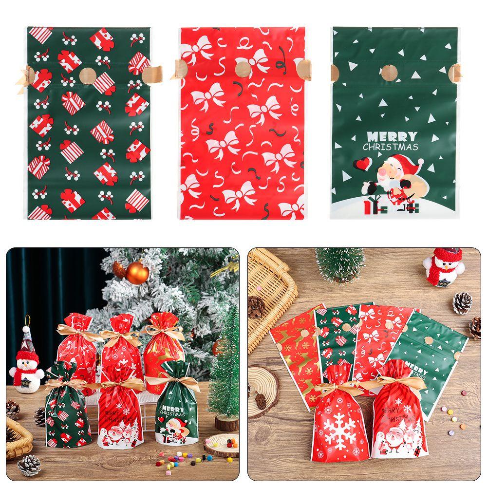 YNATURAL Set 50 Túi Đựng Bánh Kẹo Làm Quà Tặng Giáng Sinh Năm Mới DIY