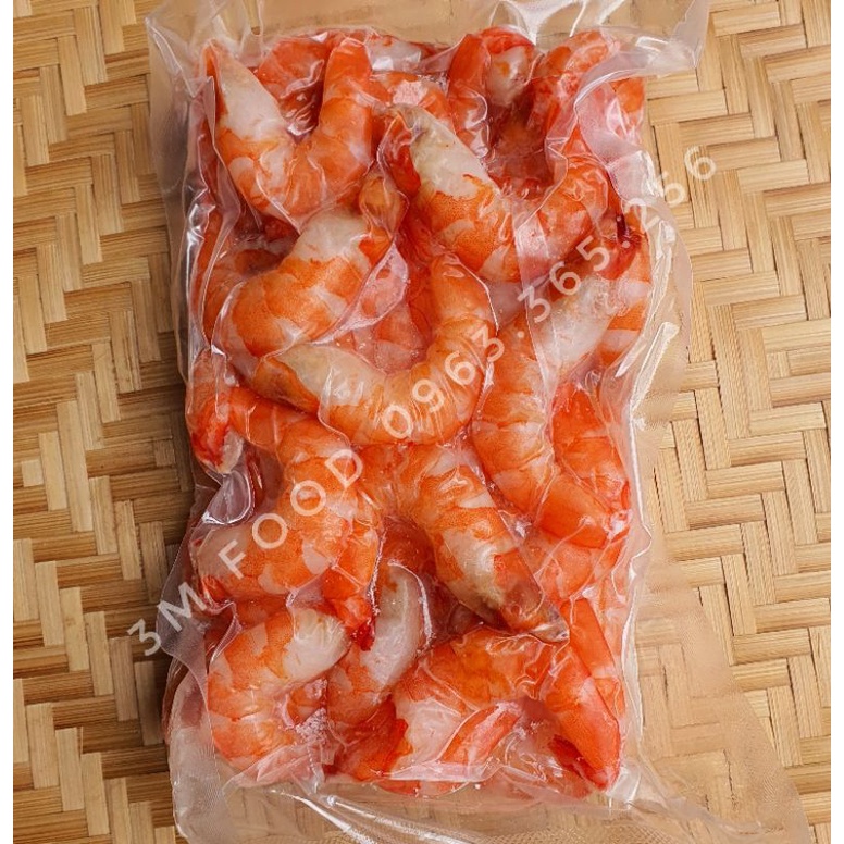 Tôm nõn hấp sơ to dai ngon khay 500gr  3M FOOD HS