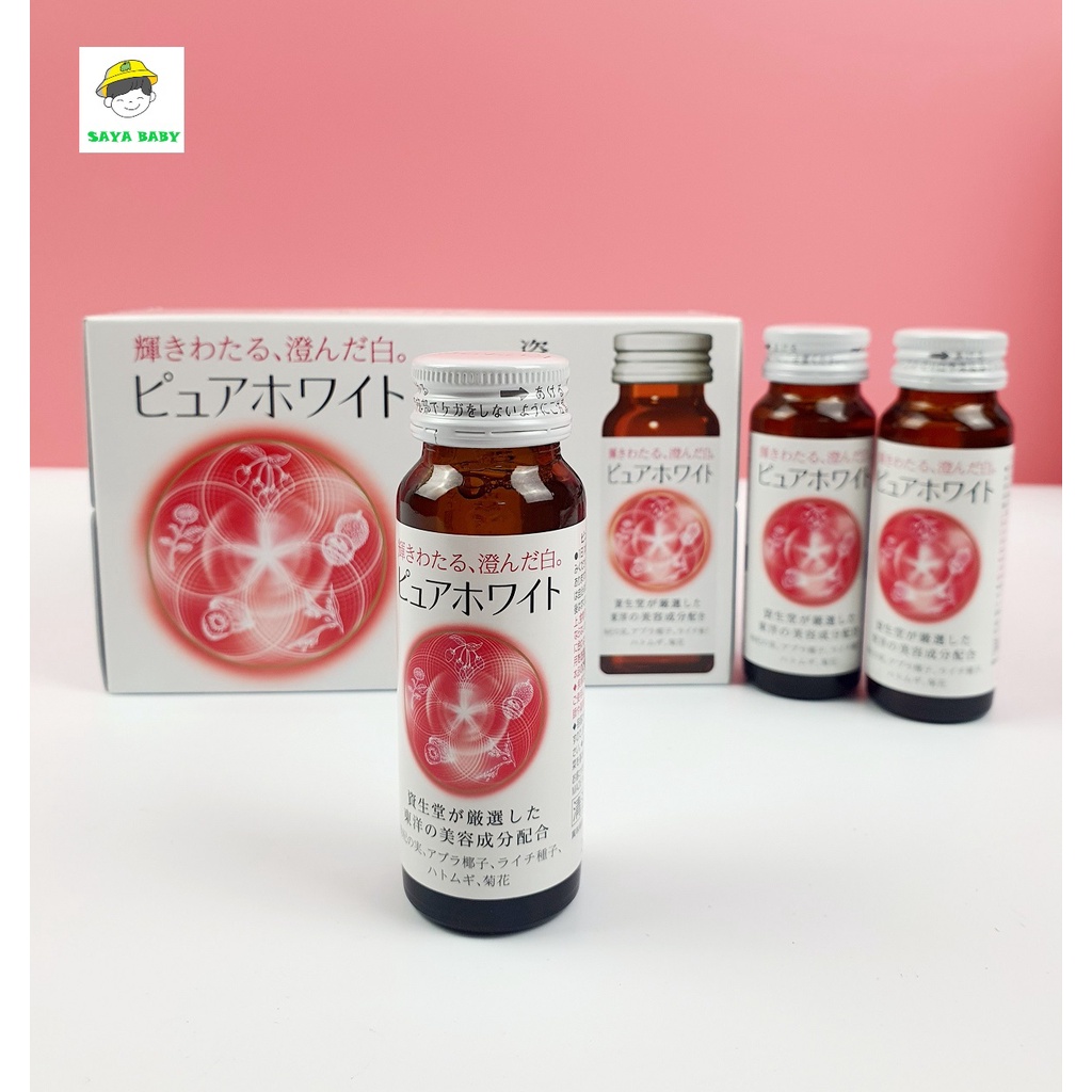 (DATE MỚI NHẤTT4.2024) Nước uống trắng da Shiseido Pure White Nhật Bản, đồ uống không cồn