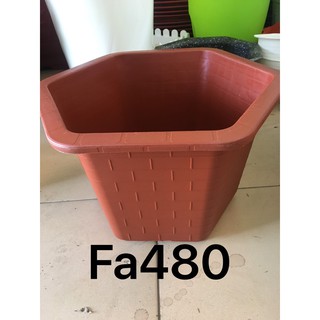5 chậu nhựa lục giác FA480 đường kính 36x25 cm