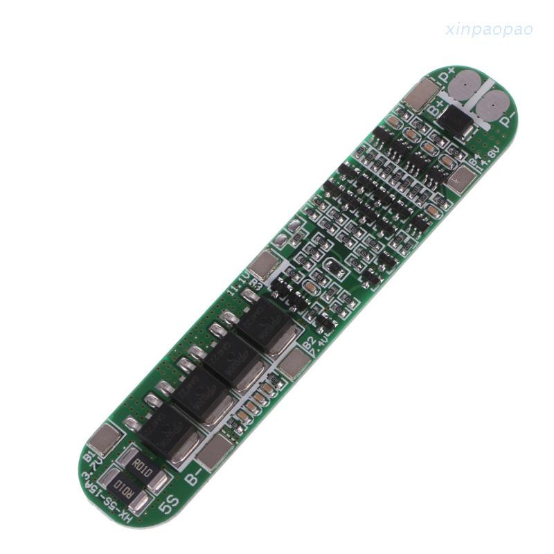 xinp  5S 15A Li-ion Lithium Battery 18650 Charger PCB BMS 18.5V Cell Protection Board
