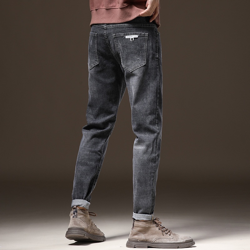 Quần Jean Nam Dáng Skinny Xám Xước Co Dãn 4 Chiều Form Siêu Đẹp Tôn Dáng Tại Gen Z Store HN