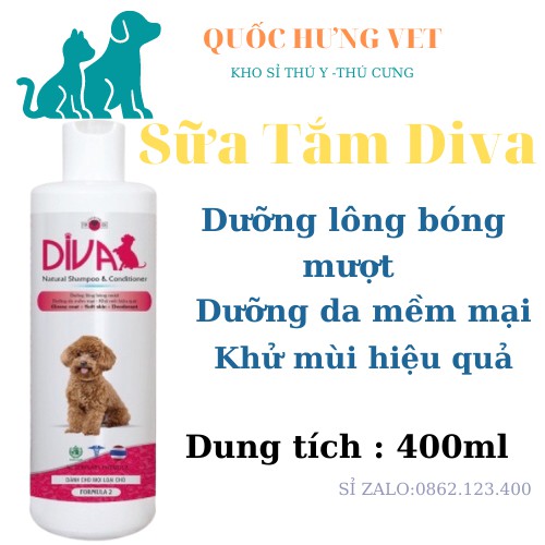 Sữa tắm cho chó diva cao cấp siêu thơm 400ml