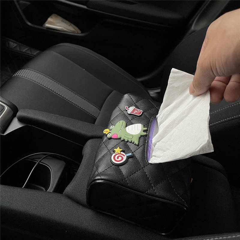 Tissue Box for Car Creative Car Tissue Bag Napkin Carton Hanging Car Sun Visor Armrest Box Tissue Box for Women car accessories a6nE