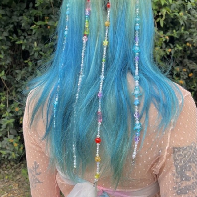 Hair Beads | dây kẹp trang trí tóc cườm màu sắc mùa hè | độc quyền mignonne