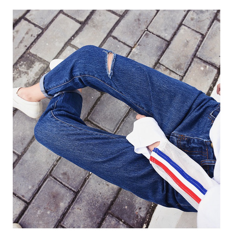 QUẦN BAGGY RÁCH 1 BÊN GỐI CÓ SIZE ĐẠI BIG SIZE