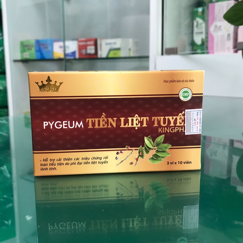{Mẫu mới} Pygeum Kingphar - Hỗ Trợ Giảm kích thước Tuyến Tiền Liệt (30 Viên)