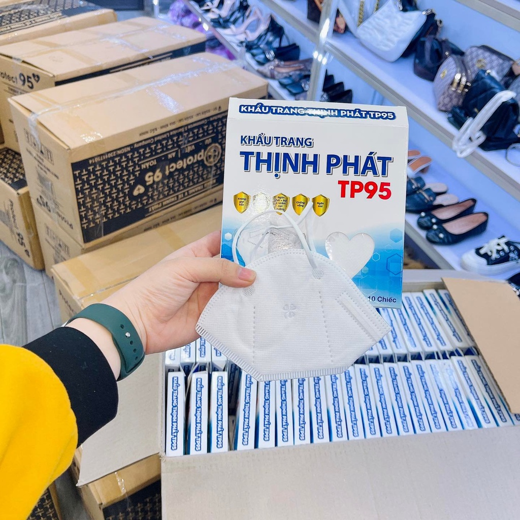 Khẩu trang 5 lớp N95 1 hộp 10 cái,FREESHIP,hàng công ty