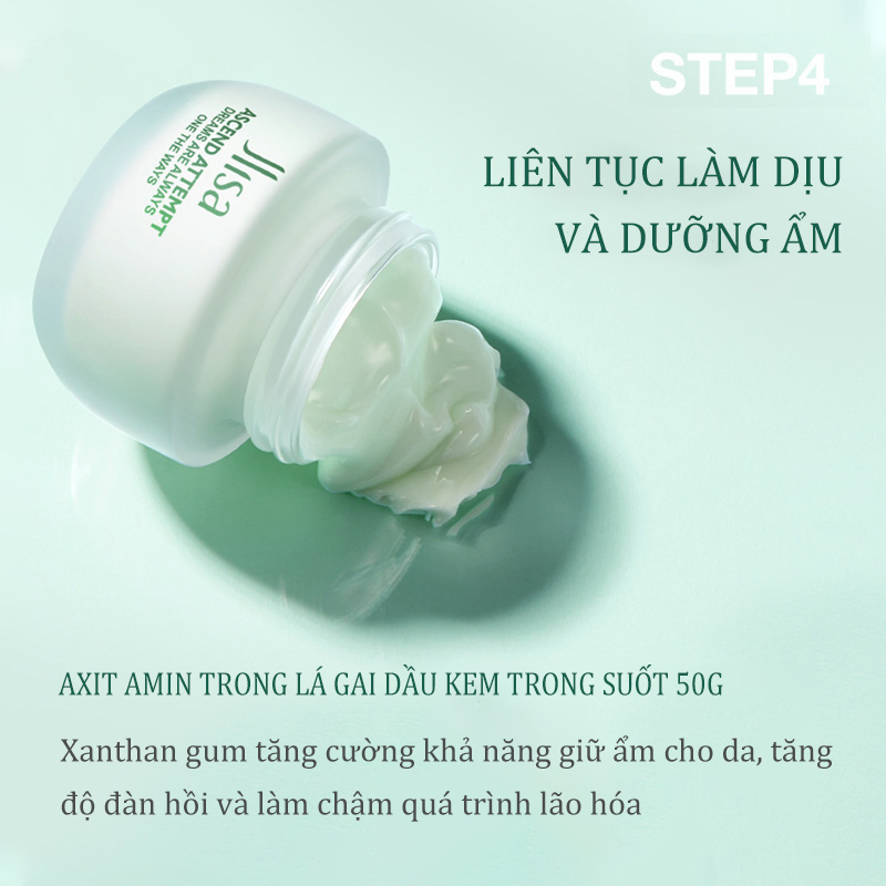 Bộ chăm sóc da giữ ẩm thanh lọc axit amin Jlisa 100g + 130ml + 100ml + 50g + 20g