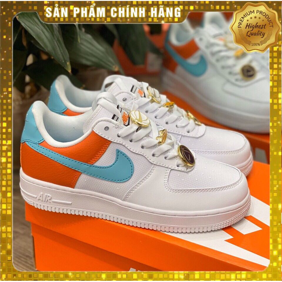 [Hot trend ] Giày Sneaker AF1 Airforce trắng cam