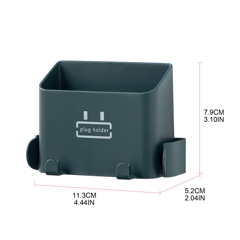 Bộ 2 Giá Đỡ Sạc Điều Khiển Từ Xa / Điện Thoại Gắn Tường Kèm Móc Tiện Dụng Cho Phòng Ngủ / Nhà Cửa
