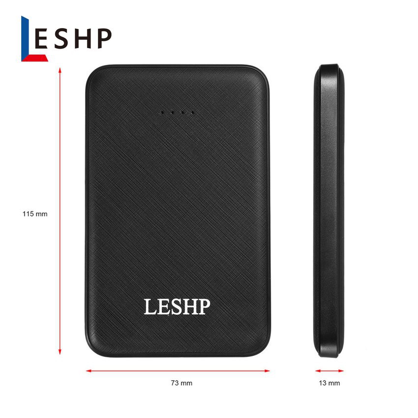 Bộ Sạc Dự Phòng Leshp 6000mah 5v 2a Siêu Nhẹ Tiện Dụng