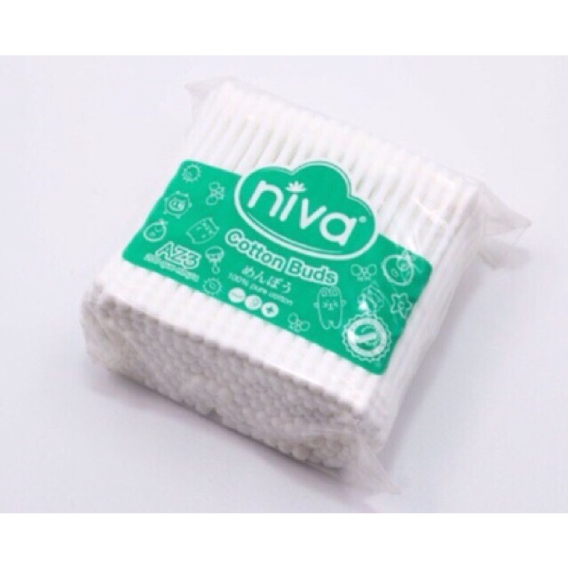 Bông ngoáy tai Niva Cotton Buds dành cho người lớn ( gói 100 que)
