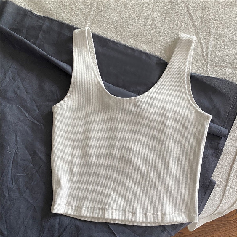 Áo crop top form ôm in chữ thời trang trẻ trung