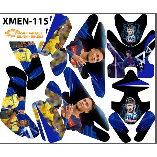 tem trùm xe điện xmen 115