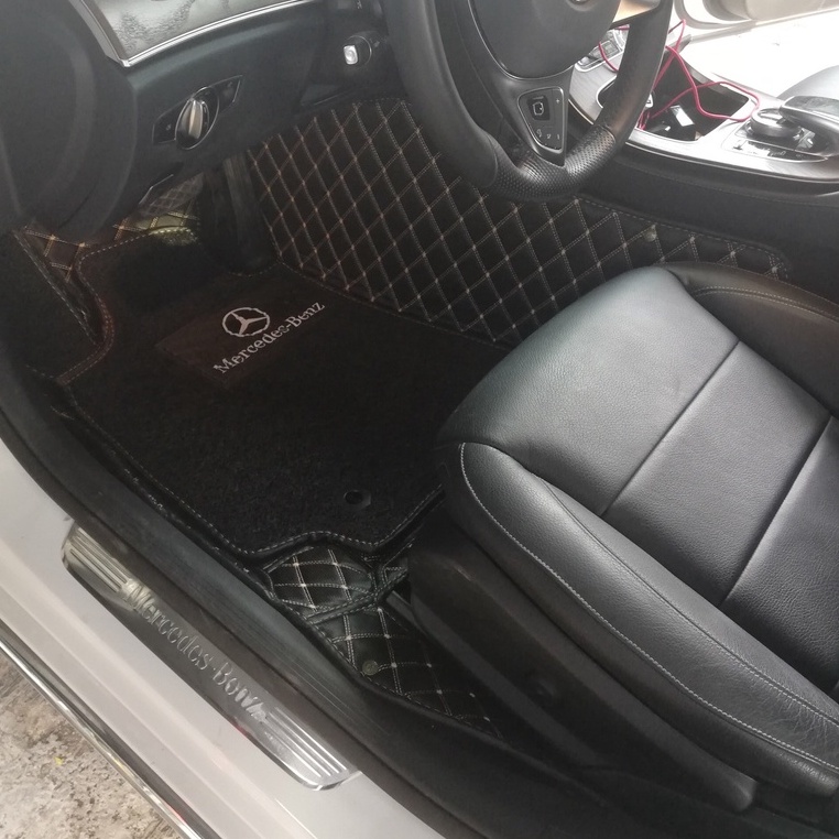 Thảm lót sàn ô tô 8D cho Mercedes E200, Mercedes E300, Mercedes E180, Mercedes E250 2015-2022 không 