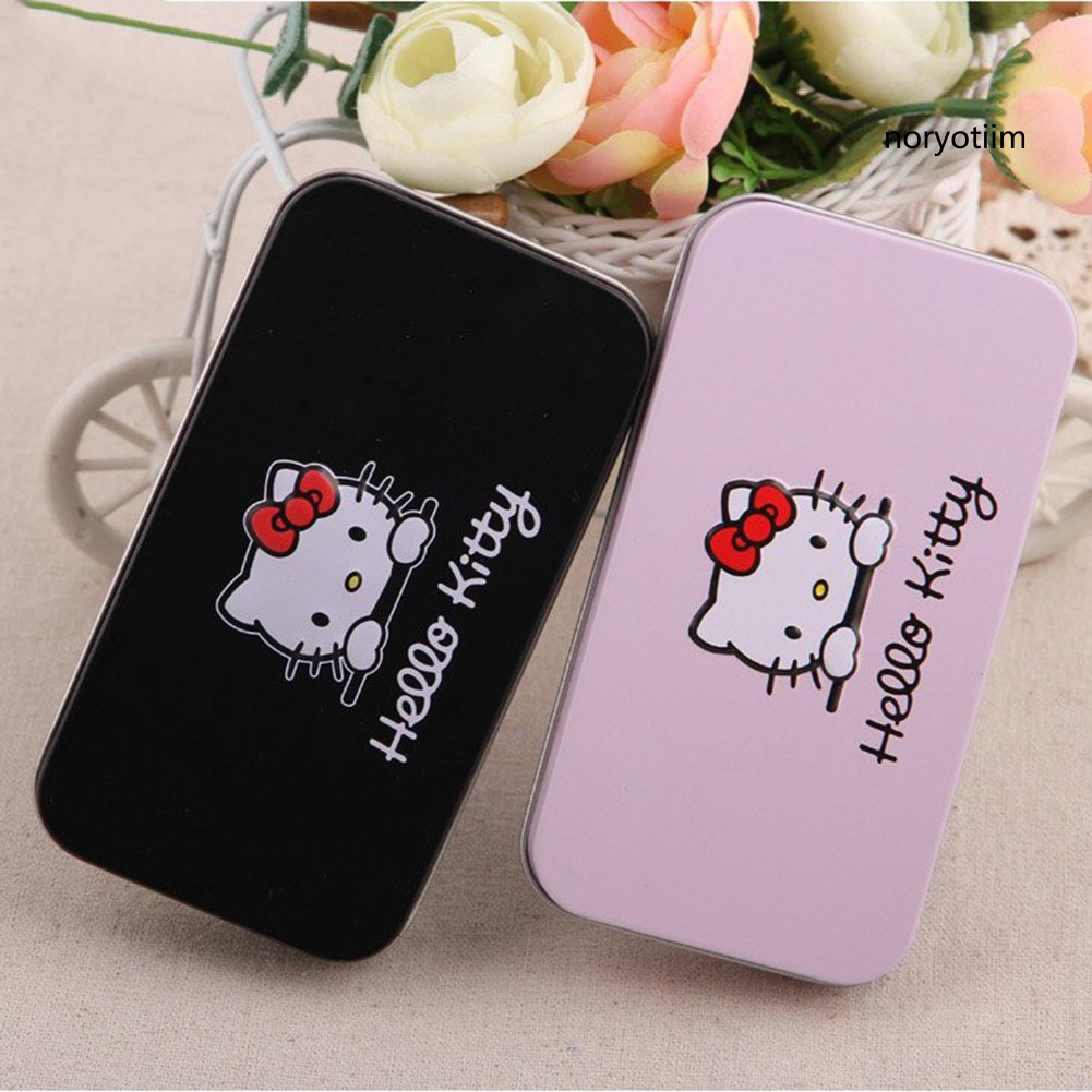 [Hàng mới về] Set 7 cọ trang điểm phấn nền/má hồng/phấn mắt/môi phong cách Hello Kitty dễ thương