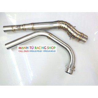 Cổ pô exciter raider fi 2 khúc - as355