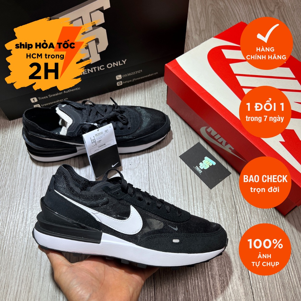 Giày thể thao NIKE WAFFLE ONE BLACK WHITE DC2533 001
