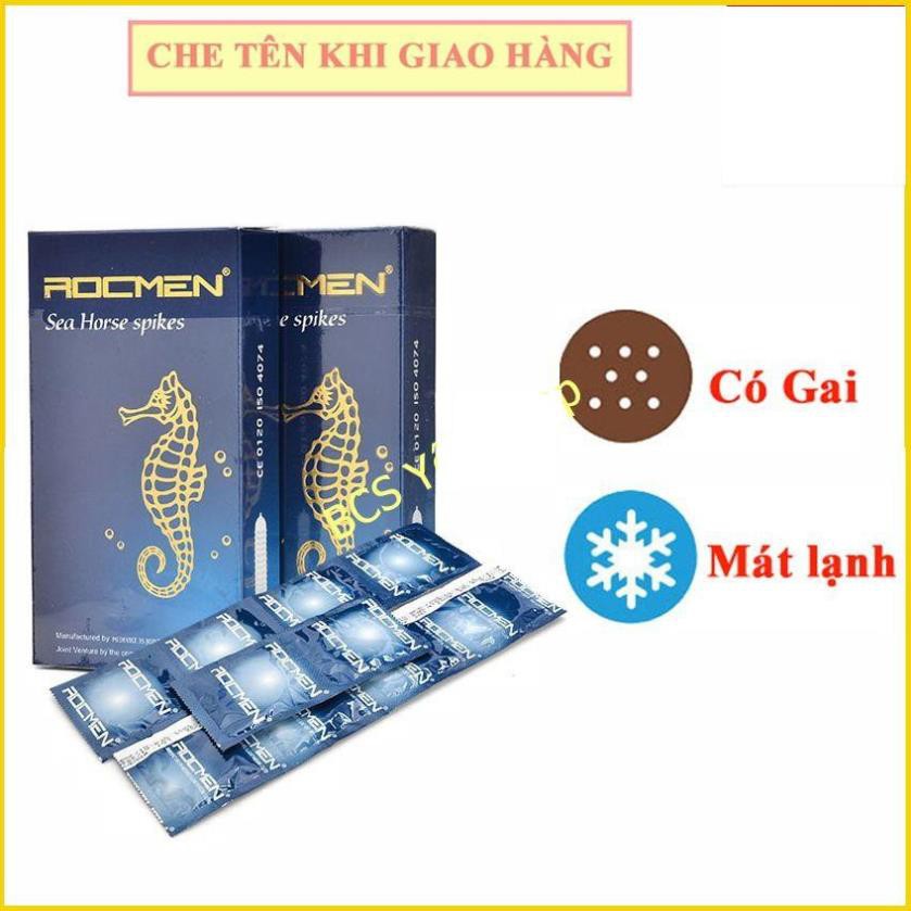 Combo 2 hộp bao cao su kéo dài thời gian quan hệ ROCMEN xanh cao cấp