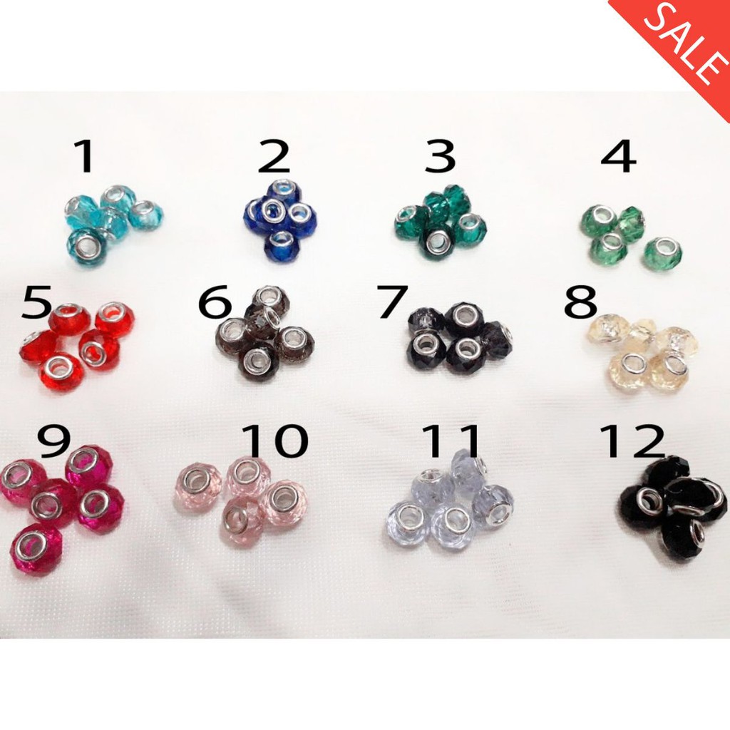 Hạt Charm 10 hạt = 30k / 1 gói [ Hạt Charm đủ màu ]
