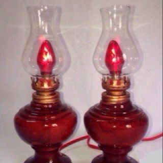 Đèn dầu gỗ