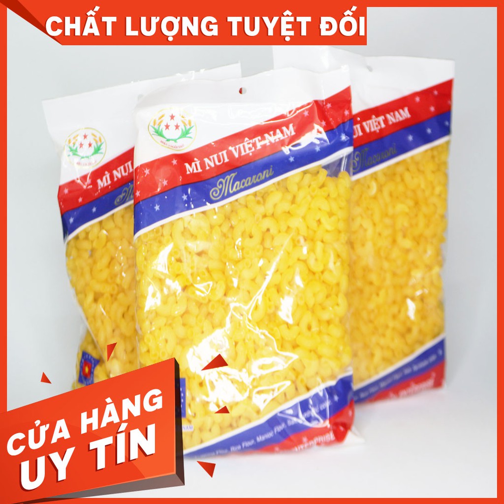 Nui Hình Sò Macaroni Thương Hiệu Ba Sao gói 200g-400g