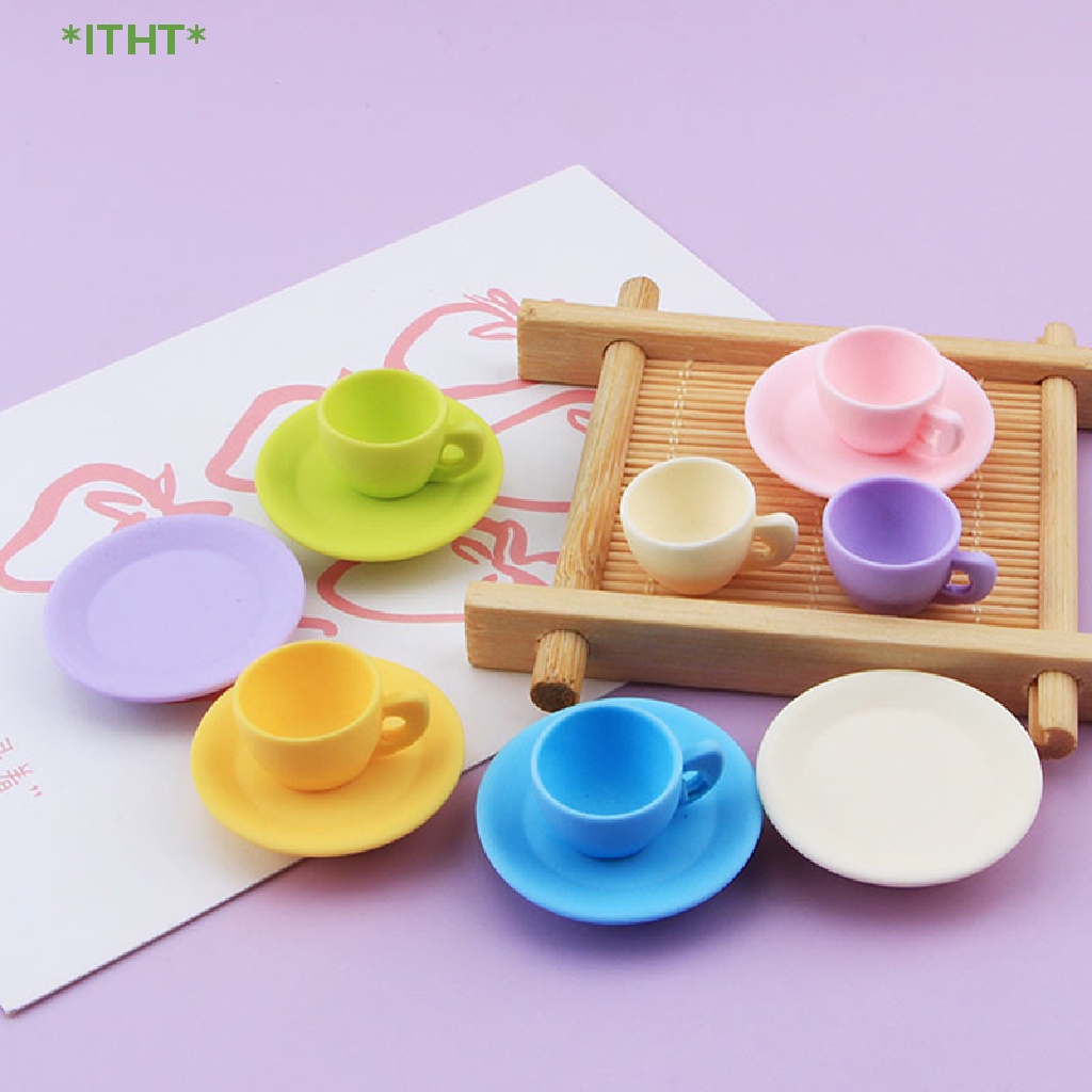 Set 2 Ly Cà Phê Mini Xinh Xắn Cho Nhà Búp Bê Mới