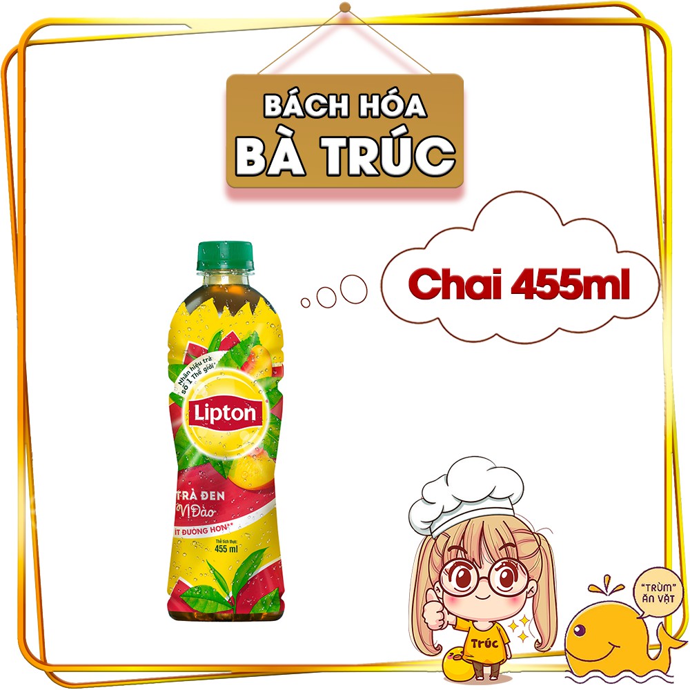 Trà đen Lipton Đào 455ML