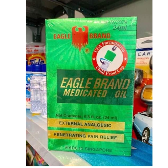 Dầu gió xanh Mỹ hiệu con Ó Eagle Brand Medicated