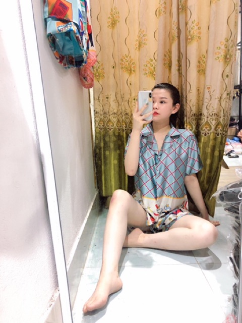 [Mã WASKT410K giảm 10K đơn 50K] Bộ lụa cộc chú lính trì (bộ cộc) | BigBuy360 - bigbuy360.vn