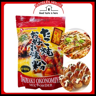 Bột Làm Bánh Xèo & Bánh Bạch Tuột Yamamori 400g - Yamamori Takoyaki Okonomiyaki Mix Powder gói 400g