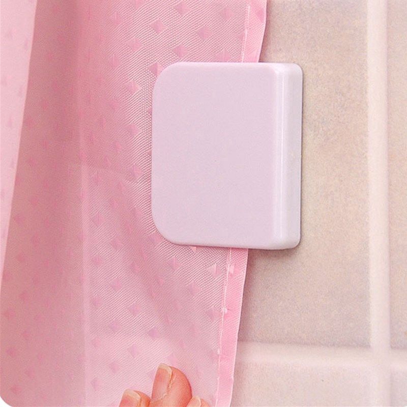 2pcs Shower Curtain Anti Splash Spill Water Leaking Bathroom