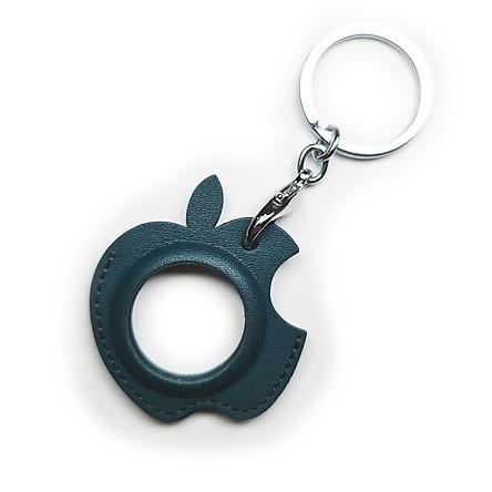 Bao Case Vỏ Bảo Vệ Leather cho Apple AirTag - Hình Quả Táo.