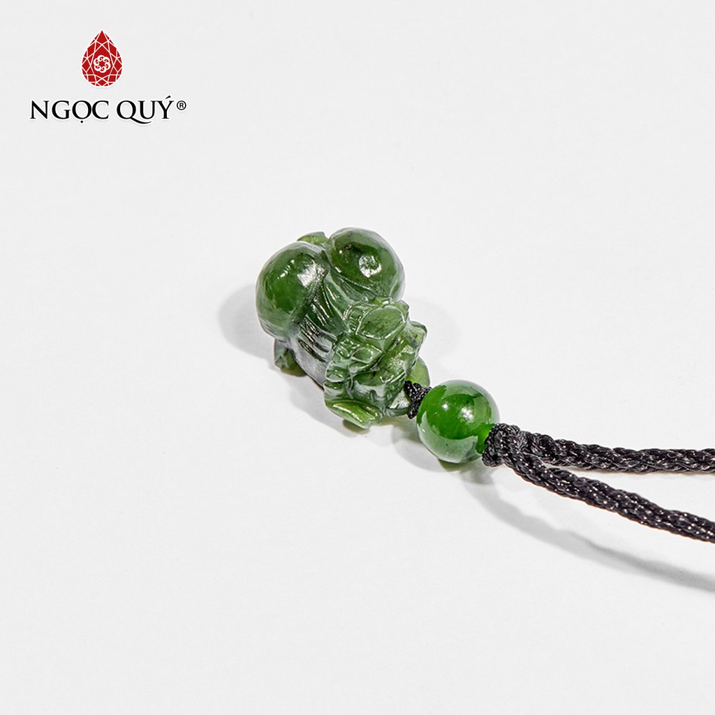 Mặt dây chuyển tỳ hưu ngọc bích nephrite mệnh hỏa , mộc - Ngọc Quý