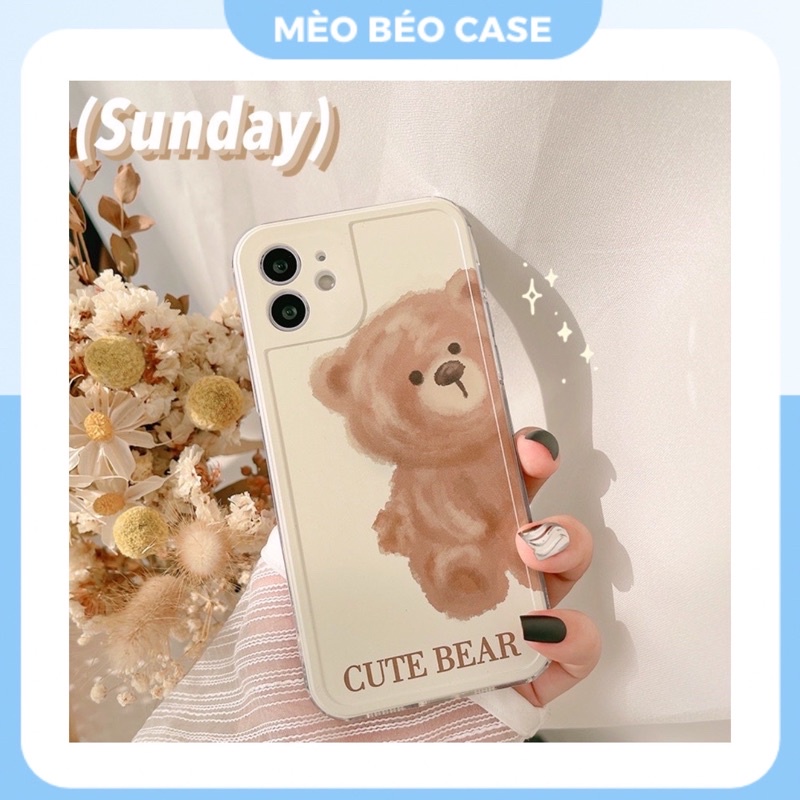 (SIÊU RẺ) Ốp lưng Iphone Cute gấu 6/6plus/6s/6splus/7/7plus/8/8plus/x/xr/xs/11/12/13/pro/max/plus/promax