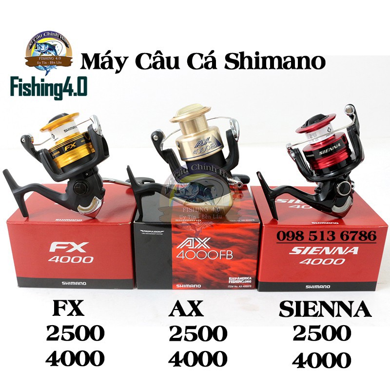 Máy câu Cá Shimano FX 2019 AX SIENNA 2500 4000